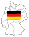 Einfache Grafik einer Deutschlandkarte