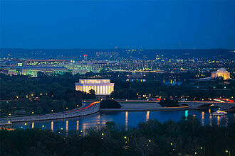 Washington Luftaufnahme Nacht