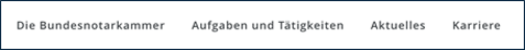 Screenshot des Hauptmenüs der Webseite