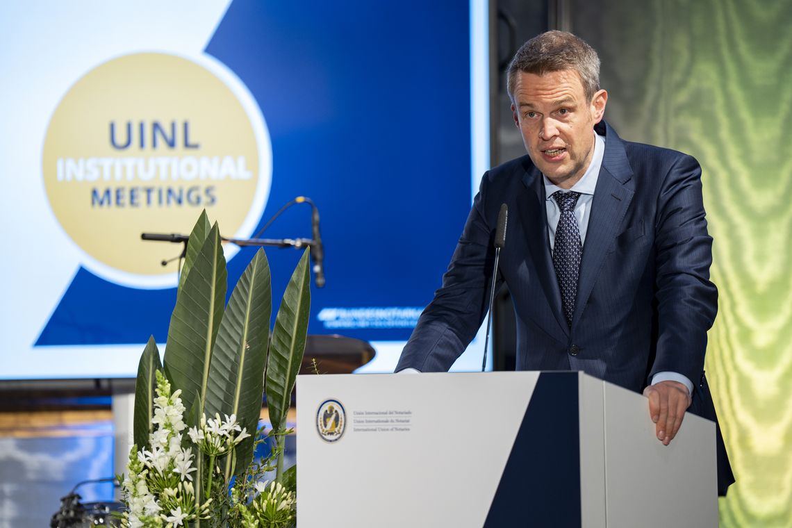 Foto: Eindrücke rund um die institutionellen Sitzungen der Internationalen Union des Notariats (UINL) vom 25. bis zum 28. Mai 2022 | Fotograf: Marc Müller